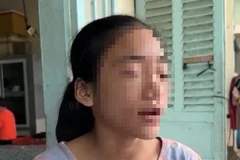 Cháu V. kể lại chuyện mình bị bà K. hành hạ. (Nguồn: Thanh Niên)