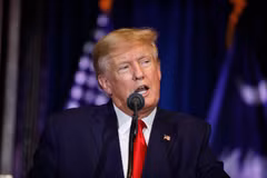 Cựu Tổng thống Donald Trump phát biểu tại Columbia, Nam Carolina, ngày 28/1/2023. (Ảnh: AFP/TTXVN)