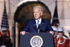 Tổng thống Mỹ Joe Biden phát biểu tại một sự kiện ở Washington D.C. (Ảnh: AFP/TTXVN)