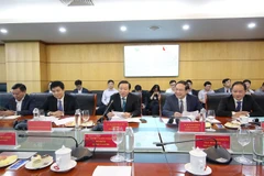 Bộ trưởng Bộ Tài nguyên và Môi trường Trần Hồng Hà phát biểu tại cuộc họp. (Nguồn: baotainguyenmoitruong.vn)