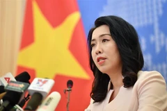 Người phát ngôn Bộ Ngoại giao Lê Thị Thu Hằng. (Ảnh: Lâm Khánh/TTXVN)