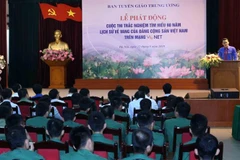 Toàn cảnh lễ phát động. (Ảnh: Phương Hoa/TTXVN)