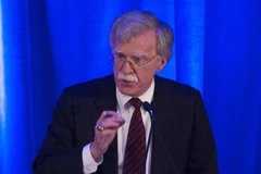 Cố vấn An ninh Quốc gia Mỹ John Bolton phát biểu tại Washington, DC. (Ảnh: AFP/TTXVN)