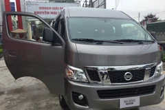 Thiết kế chiếc minibus mới của Nissan khá vuông vắn với phần đầu hơi vát. (Ảnh: PV/Vietnam+)