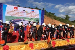 Quang cảnh lễ động thổ. (Nguồn: Vietnam+)