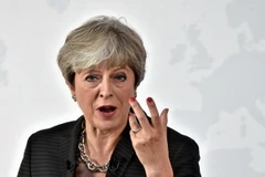 Thủ tướng Anh Theresa May tại thủ đô London. (Nguồn: AFP/TTXVN)