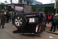 Hiện trường vụ tai nạn. (Ảnh: Duy Hưng/TTXVN)