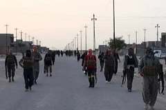 Các tay súng IS tại Iraq. (Nguồn: AFP)