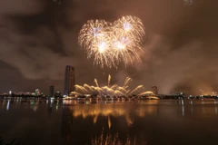 [Photo] Sông Hàn rực rỡ trong cuộc thi pháo hoa quốc tế 2015