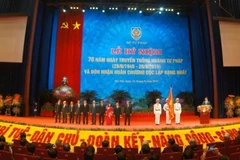 Ngành Tư pháp vinh dự nhận huân chương độc lập hạng Nhất. (Ảnh: Sơn Bách/Vietnam+)