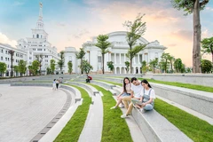 Đại học VinUni với cơ sở vật chất hiện đại và chương trình đào tạo chất lượng được kỳ vọng sẽ thu hút các sinh viên tài năng của Việt Nam và quốc tế. (Ảnh: PV/Vietnam+)