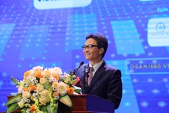 Phó Thủ tướng Vũ Đức Đam phát biểu tại lễ khai mạc. (Ảnh: PV)