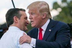 Hai ứng cử viên Donald Trump và Ted Cruz. (Nguồn: Getty Images)