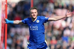 Jamie Vardy tỏa sáng giúp Leicester đánh bại Sunderland. (Nguồn: AP)