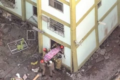 Hiện trường vụ nổ khí gas tại Rio, Brazil. (Nguồn: globo.com)