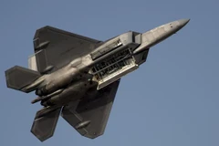 Máy bay chiến đấu tàng hình F-22 Raptor của Mỹ. (Nguồn: upi.com)