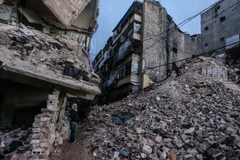 Syria hoang tàn vì chiến tranh. (Nguồn: TASS)