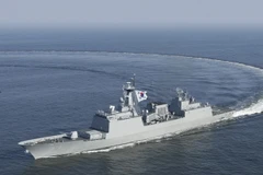 Một tàu chiến của Hàn Quốc. (Nguồn: AP)