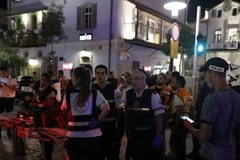 Cảnh sát có mặt tại hiện trường vụ đánh bom. (Nguồn: AFP/Getty Images)