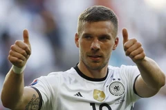 Podolski chia tay đội tuyển quốc gia Đức. (Nguồn: Getty Images)