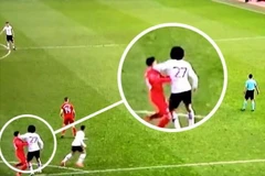 Fellaini thúc cùi trỏ vào mặt Emre Can. (Nguồn: sportsjoe.ie)