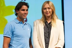 Rafael Nadal và Maria Sharapova. (Nguồn: Xinhua)