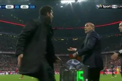 Pedro Pablo Matesanz ngơ ngác trước hành động của Simeone.