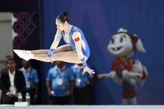 Cú đúp HCV của đội tuyển Aerobic Việt Nam "mở hàng" ngày thi đấu 13/5