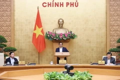 Sáng 6/12/2023, tại Hà Nội, Thủ tướng Phạm Minh Chính chủ trì Phiên họp Chính phủ thường kỳ tháng 11/2023. (Ảnh: Dương Giang/TTXVN)