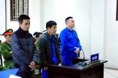 Các bị cáo tại phiên tòa. (Ảnh: Thế Duyệt/TTXVN)