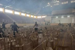 Hiện trường vụ nổ tại Đại học bang Mindanao, Philippines. (Nguồn: The Manila Times)