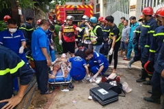 Vụ sập nhà 4 tầng: Hai nạn nhân được phẫu thuật, sinh hiệu tạm ổn định