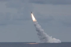 Nga phóng thử tên lửa hành trình từ tàu ngầm trên biển Nhật Bản