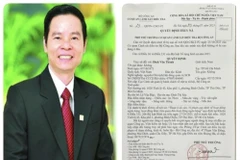 Quyết định truy nã với bị can Đinh Văn Thành - nguyên Chủ tịch Hội đồng Quản trị Ngân hàng SCB. (Ảnh: TTXVN phát)