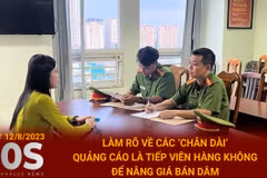 Làm rõ việc các "chân dài" quảng cáo là tiếp viên để nâng giá bán dâm