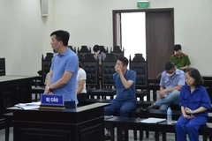 Các bị cáo tại phiên xử hồi tháng 5/2022. (Ảnh: TTXVN phát) 