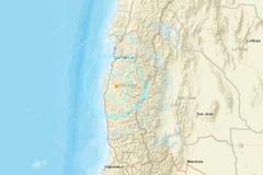 Động đất độ lớn 5,5 gây rung lắc thành phố ven biển của Chile