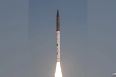 Tên lửa Agni-4. (Nguồn: NDTV)