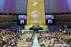 Tổng Bí thư, Chủ tịch nước Tô Lâm phát biểu tại Hội nghị Thượng đỉnh Tương lai, Đại hội đồng Liên hợp quốc Khóa 79. (Ảnh: Lâm Khánh/TTXVN)