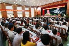 Quang cảnh Đại hội đại biểu Đảng bộ huyện Núi Thành lần thứ XXII, nhiệm kỳ 2020-2025. (Nguồn: baoquangnam.vn)