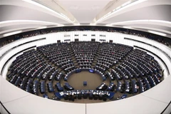 Toàn cảnh một phiên họp của Nghị viện châu Âu ở Strasbourg, miền Đông Pháp. (Ảnh: AFP/TTXVN)