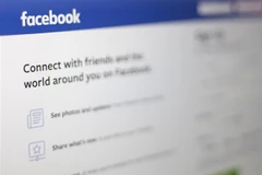 Biểu tượng của Facebook trên máy tính. (Ảnh: AFP/TTXVN)