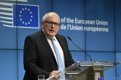 Chủ tịch EC Frans Timmermans. (Nguồn: AFP/TTXVN )