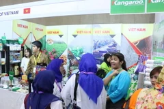 Gian hàng Việt Nam tại hội chợ. (Ảnh: Đỗ Quyên/Vietnam+)
