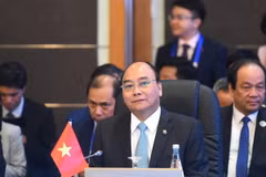 Thủ tướng Nguyễn Xuân Phúc tại hội nghị. (Ảnh: Thống Nhất/TTXVN)