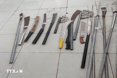 Tang vật của một vụ án. (Ảnh: TTXVN)