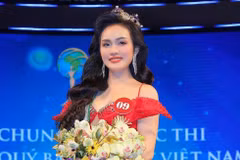 Hoa hậu Vũ Thị Hoa sẽ đại diện nhan sắc Việt tại Mrs Earth International 2024. (Ảnh: CTV/Vietnam+)