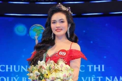 Hoa hậu Vũ Thị Hoa sẽ đại diện nhan sắc Việt tại Mrs Earth International 2024. (Ảnh: CTV/Vietnam+)