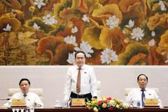 Chủ tịch Quốc hội Trần Thanh Mẫn được đánh giá là "nhạc trưởng" có lối dẫn dắt linh hoạt, trọng tâm, không né tránh ở kỳ họp thứ 7. (Ảnh: TTXVN)