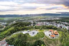Một góc Điện Biên nhìn từ trên cao. (Ảnh: CTV/Vietnam+)